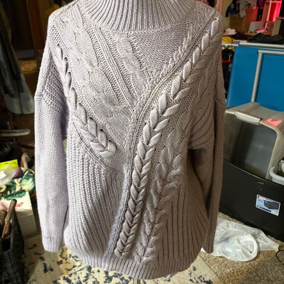 Simply Vera wang chunky knit lilac  XL sweater - Picture 1 of 3